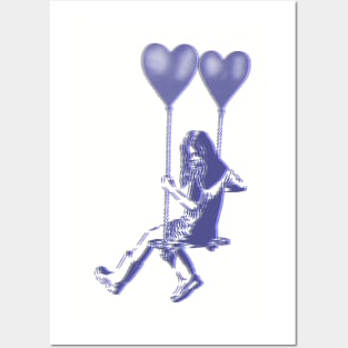 3D Banksy Ballon Girl Posters and Art